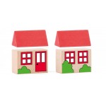 Set Trenulete Animal Zoo Train – Trenulet Gradina cu animale  Set din lemn de 118 cm cu 60 piese sine si accesorii 